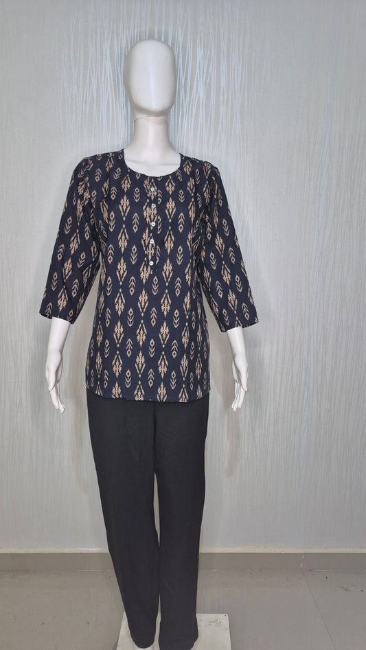 Printed Rayon Short Kurti