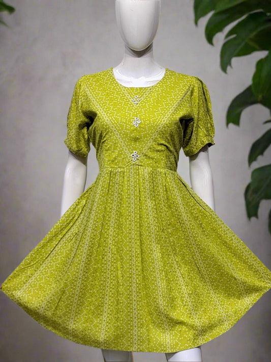 Charming  Green Dress