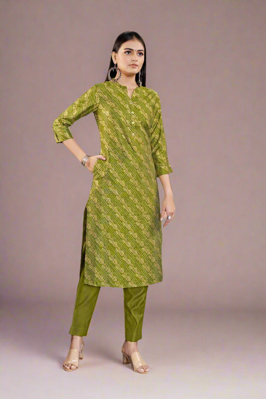 Pure Bamboo Silk Kurta set